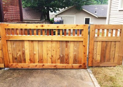 Custom Wood Fence Gate