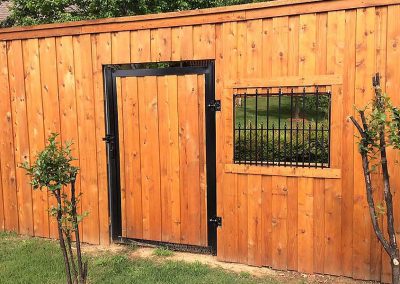 Unique Wood Privacy Fence Metal Gate