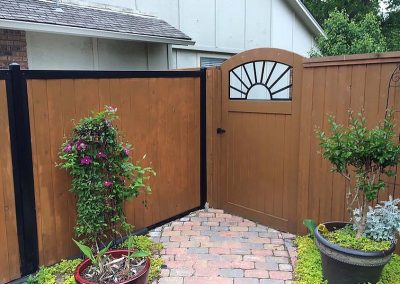 Custom Wood Privacy Fence & Decorative Gate