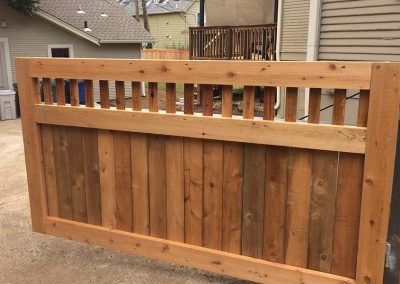 Custom Wood Fence Gate
